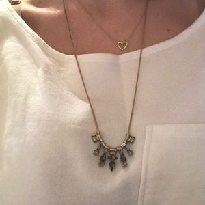 Madewell gray gemstone necklace